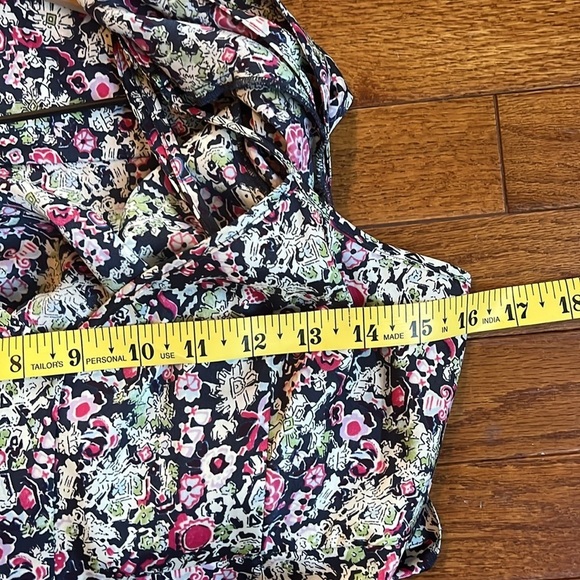 Cinq à Sept | Quin Floral Layered Overlay Feminine Flowy Midi Dress Size 4 - Picture 11 of 13